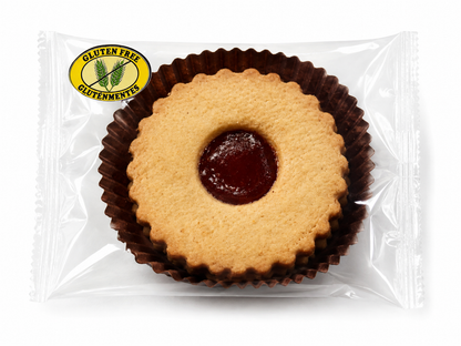 Gluténmentes Linzer málnalekvárral